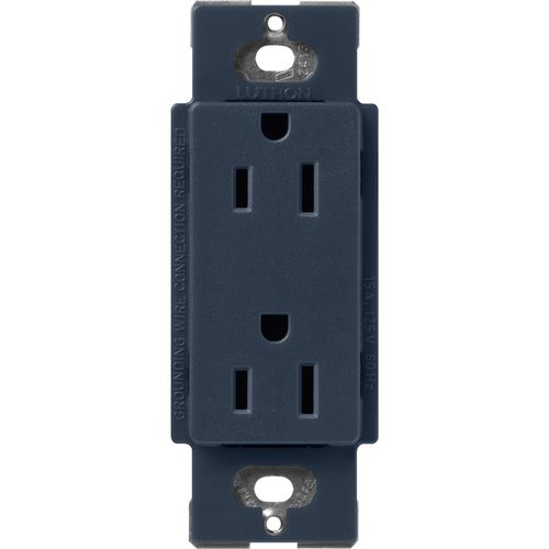 Main product image of Claro 15A Duplex Receptacle, Satin (Deep Sea)