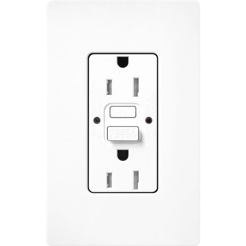 Main product image of Claro 15A Self Test Tamper Resistant Duplex Receptacle (Brilliant White)