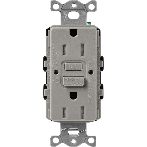 Main product image of Claro 15A Self Test Tamper Resistant Duplex Receptacle (Cobblestone)