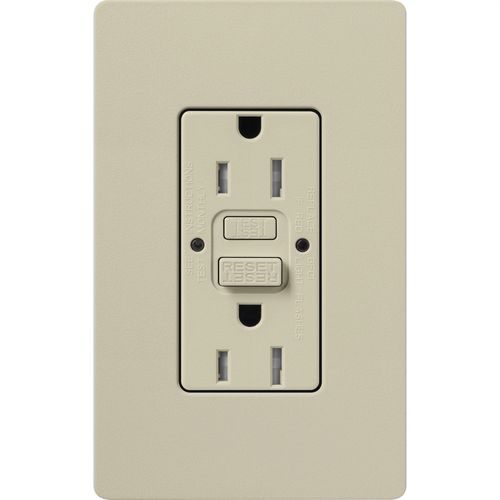 Main product image of Claro 15A Self Test Tamper Resistant Duplex Receptacle (Clay)