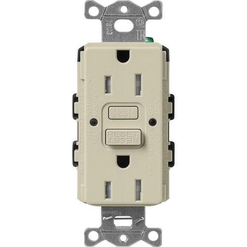 Main product image of Claro 15A Self Test Tamper Resistant Duplex Receptacle (Clay)