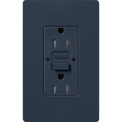 Main product image of Claro 15A Self Test Tamper Resistant Duplex Receptacle (Deep Sea)