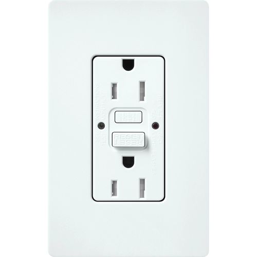 Main product image of Claro 15A Self Test Tamper Resistant Duplex Receptacle (Glacier White)