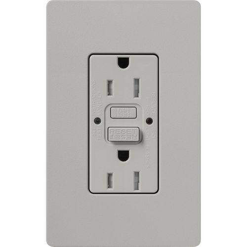Main product image of Claro 15A Self Test Tamper Resistant Duplex Receptacle (Pebble)