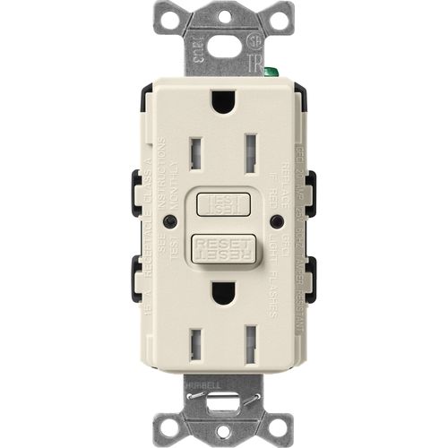Main product image of Claro 15A Self Test Tamper Resistant Duplex Receptacle (Pumice)