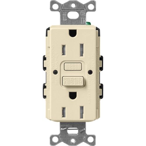 Main product image of Claro 15A Self Test Tamper Resistant Duplex Receptacle (Sand)