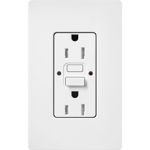 Main product image of Claro 15A Self Test Tamper Resistant Duplex Receptacle (Snow)