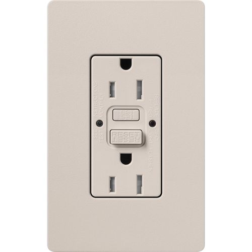 Main product image of Claro 15A Self Test Tamper Resistant Duplex Receptacle (Taupe)