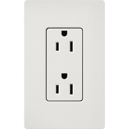 Main product image of Claro 15A Duplex Receptacle, Satin (Lunar Gray)
