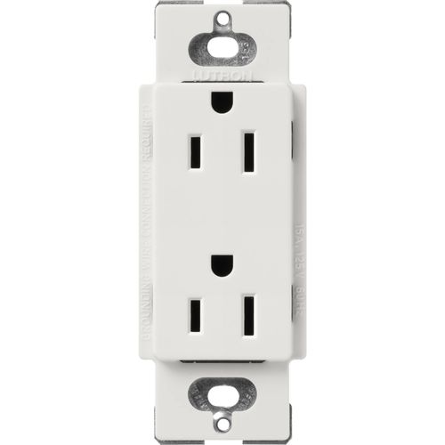 Main product image of Claro 15A Duplex Receptacle, Satin (Lunar Gray)