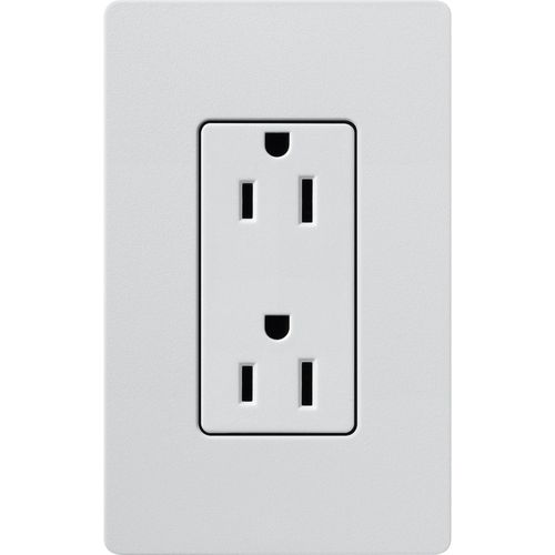 Main product image of Claro 15A Duplex Receptacle, Satin (Mist)