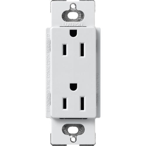 Main product image of Claro 15A Duplex Receptacle, Satin (Mist)