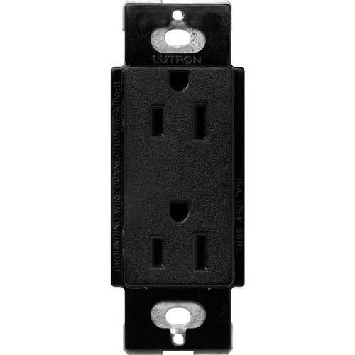 Main product image of Claro 15A Duplex Receptacle, Satin (Midnight)