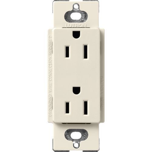 Main product image of Claro 15A Duplex Receptacle, Satin (Pumice)