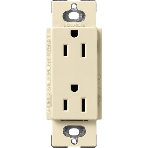 Main product image of Claro 15A Duplex Receptacle, Satin (Sand)