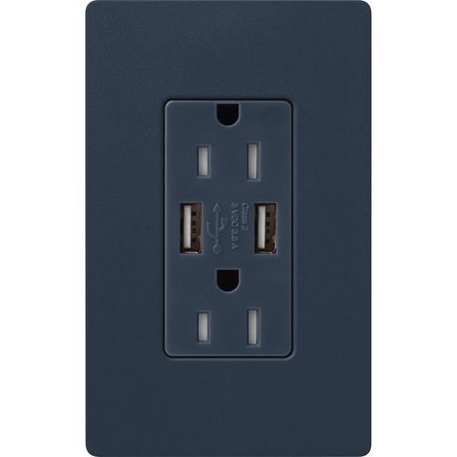 Main product image of Claro 15A USB Duplex Receptacle (Cobblestone)