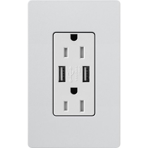 Main product image of Claro 15A USB Duplex Receptacle (Mist)