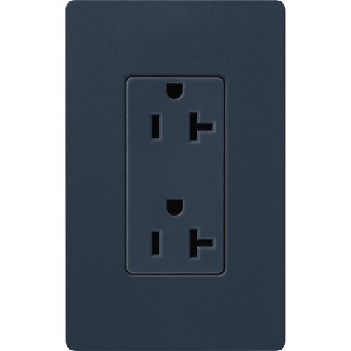 Main product image of Claro 20A Duplex Receptacle, Satin (Deep Sea)
