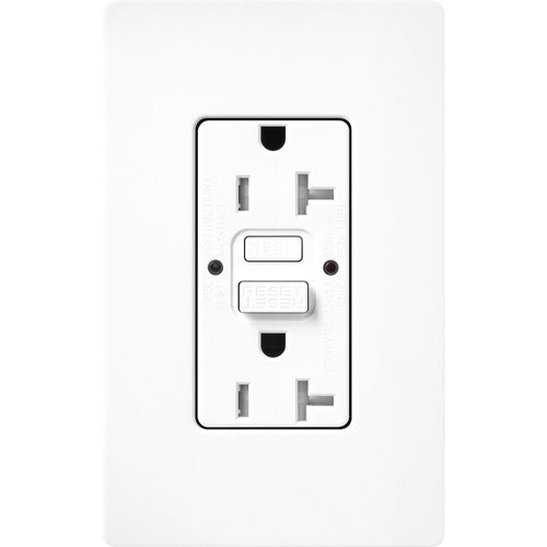 Main product image of Claro 20A Self Test Tamper Resistant Duplex Receptacle (Brilliant White)