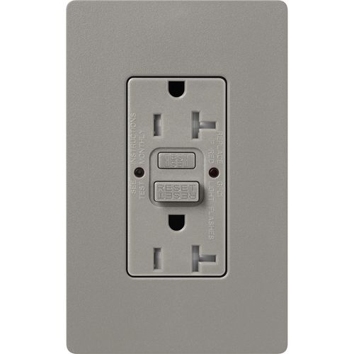 Main product image of Claro 20A Self Test Tamper Resistant Duplex Receptacle (Cobblestone)