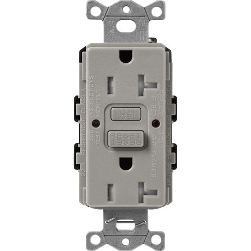Main product image of Claro 20A Self Test Tamper Resistant Duplex Receptacle (Cobblestone)