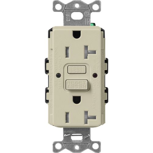 Main product image of Claro 20A Self Test Tamper Resistant Duplex Receptacle (Clay)