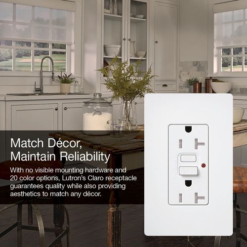 Main product image of Claro 20A Self Test Tamper Resistant Duplex Receptacle (Deep Sea)