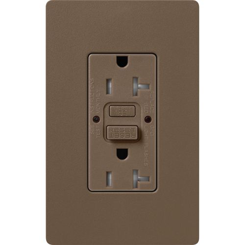 Main product image of Claro 20A Self Test Tamper Resistant Duplex Receptacle (Espresso)