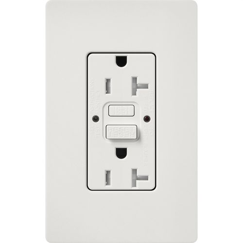 Main product image of Claro 20A Self Test Tamper Resistant Duplex Receptacle (Lunar Gray)