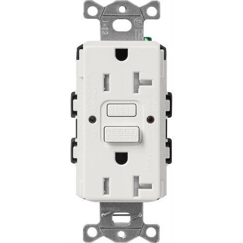 Main product image of Claro 20A Self Test Tamper Resistant Duplex Receptacle (Lunar Gray)