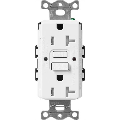 Main product image of Claro 20A Self Test Tamper Resistant Duplex Receptacle (Snow)