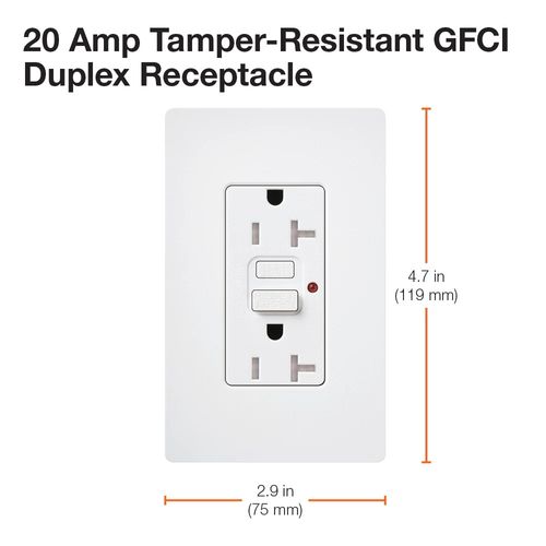 SCR-20-GFST-TP - Lutron SCR-20-GFST-TP - Claro 20A Self Test Tamper ...