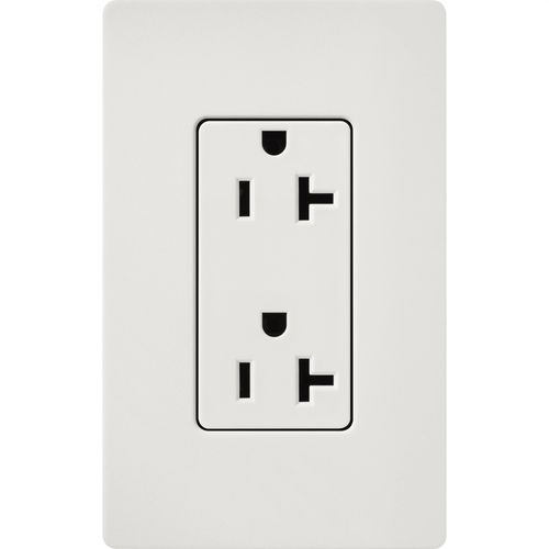 Main product image of Claro 20A Duplex Receptacle, Satin (Lunar Gray)
