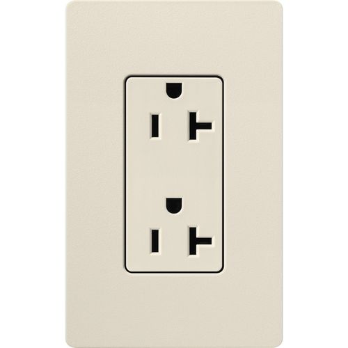 Main product image of Claro 20A Duplex Receptacle, Satin (Pumice)