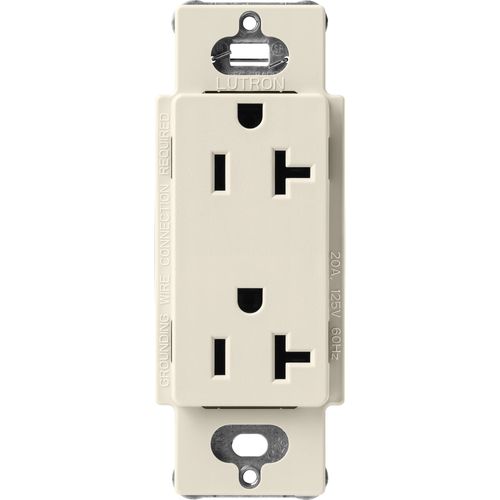 Main product image of Claro 20A Duplex Receptacle, Satin (Pumice)