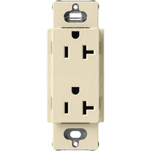 Main product image of Claro 20A Duplex Receptacle, Satin (Sand)