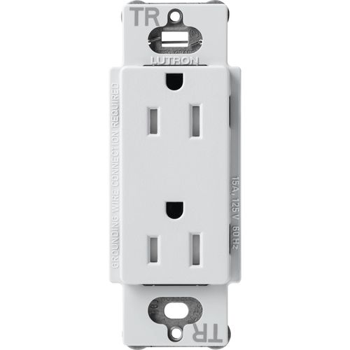 Main product image of Claro 15A Tamper-Resistant Duplex Receptacle, Satin  (Mist)
