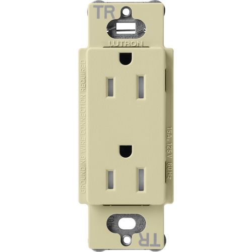 Main product image of Claro 15A Tamper-Resistant Duplex Receptacle, Satin  (Sage)