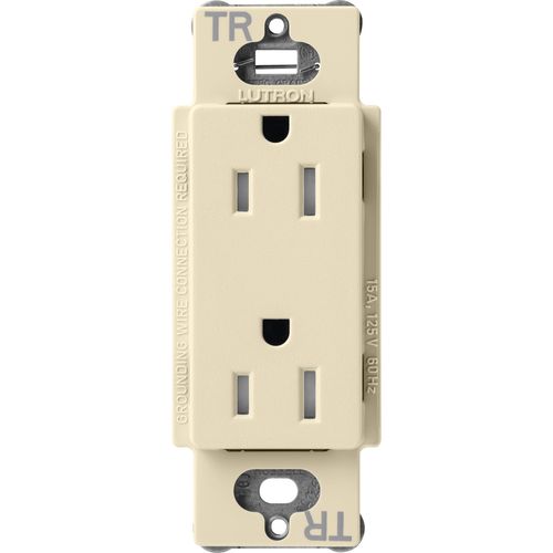 Main product image of Claro 15A Tamper-Resistant Duplex Receptacle, Satin  (Sand)