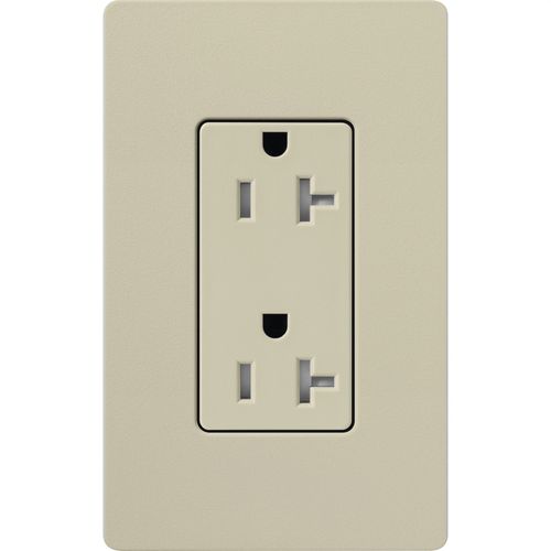 Main product image of Claro 20A Tamper-Resistant Duplex Receptacle, Satin (Clay)