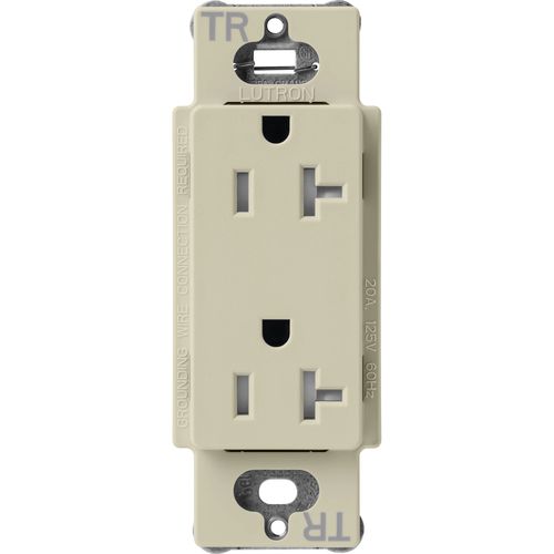 Main product image of Claro 20A Tamper-Resistant Duplex Receptacle, Satin (Clay)