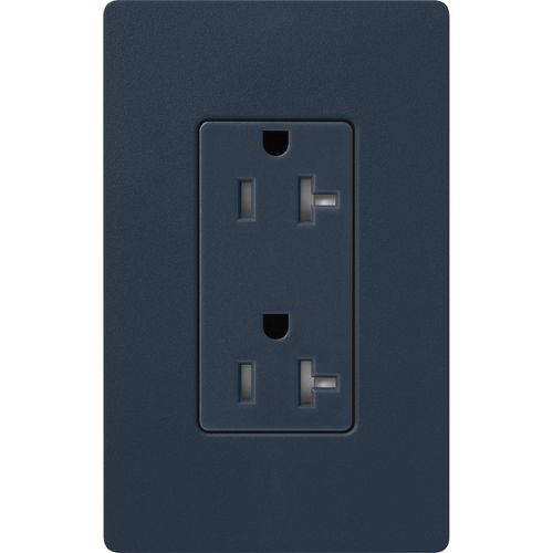 Main product image of Claro 20A Tamper-Resistant Duplex Receptacle, Satin (Deep Sea)