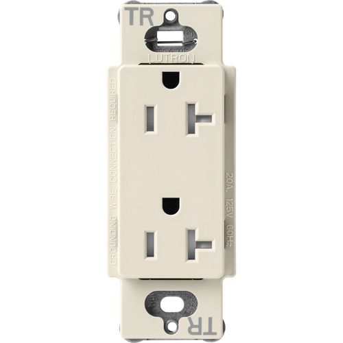 Main product image of Claro 20A Tamper-Resistant Duplex Receptacle, Satin (Pumice)