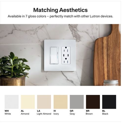 Main product image of Claro 15A USB Type A&C Duplex Receptacle, Gloss Finish (Brown), CAR-15-ACTR-BR