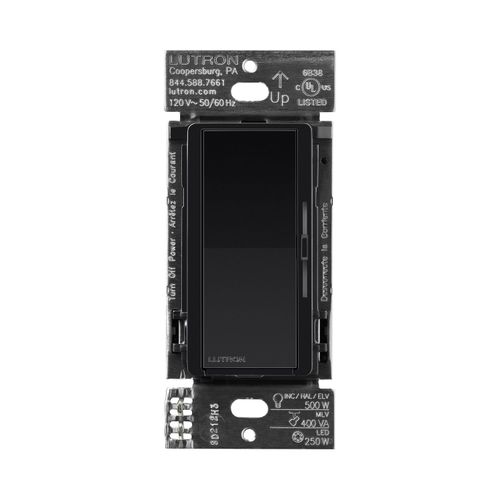 Main product image of Diva Dimmer Switch - LED+ Pro Max, 250W LED/500W ELV/400VA MLV, Neutral Optional, Single Pole/Multi-Location, 120V, DV-PRO-BL, Black