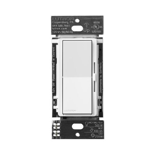 Main product image of Diva Dimmer Switch - LED+ Pro Max, 250W LED/500W ELV/400VA MLV, Neutral Optional, Single Pole/Multi-Location, 120V, DV-PRO-WH, White