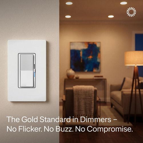 Main product image of Diva Dimmer Switch - LED+ Pro Max, 250W LED/500W ELV/400VA MLV, Neutral Optional, Single Pole/Multi-Location, 120V, DV-PRO-WH, White