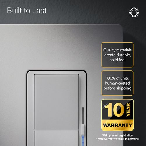 Main product image of Diva Dimmer Switch - LED+ Pro Max, 250W LED/500W ELV/400VA MLV, Neutral Optional, Single Pole/Multi-Location, 120V, DV-PRO-WH, White