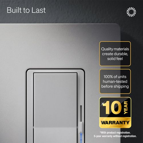 Main product image of Diva Dimmer Switch - LED+ Pro Max, 250W LED/500W ELV/400VA MLV, Neutral Optional, Multi-Location, 120V, DV-PROR-WH, White