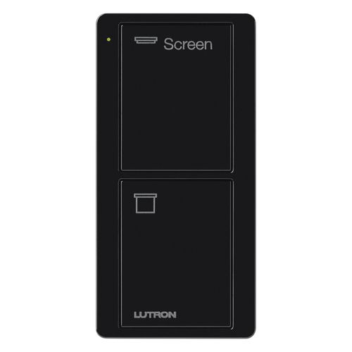 Main product image of Pico 2-Button Wireless Smart Remote for Screen Control, Icon and Text Engraving, (Gloss Black), PJ2-2B-GBL-S08